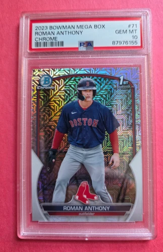 ROMAN ANTHONY 1st 2023 Bowman Chrome Mega Box Mojo Refractor PSA 10 GEM MINT