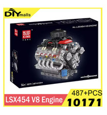 Mould King Lsx454 V8 Engine Motorized Technical Building Blocks Set