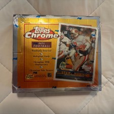 1996 Topps Chrome Football SEALED Hobby Box - 24 Packs