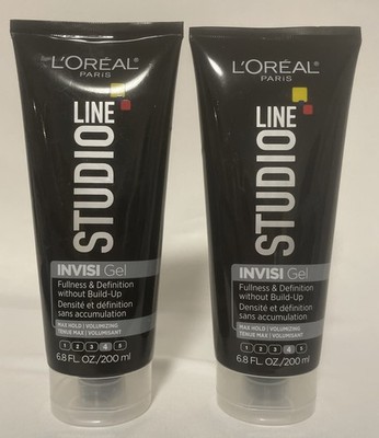 2 PACK L'Oreal Paris Studio Line INVISI Gel, MAX Hold Volumizing 6.8oz TWO NEW