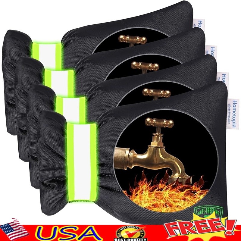 Outdoor Faucet Covers Winter Insulation Waterproof Spigot Protector Reflective