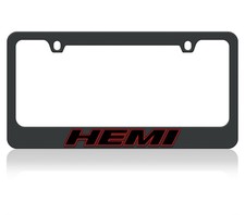 Hemi - Black License Plate Frame