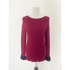 Oscar de la Renta Sweater 2016 Wool Lace