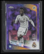 2025-26 Topps Chrome SAPPHIRE EDUARDO CAMAVINGA /75