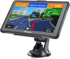 7" Car Truck GPS Navigator – Garmin-Style Touch Screen 2025 Maps, Voice Guidance
