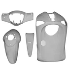 Piaggio 50 Liberty Glossy White Adaptable Scooter Body-Hull (Kit 4 Pe