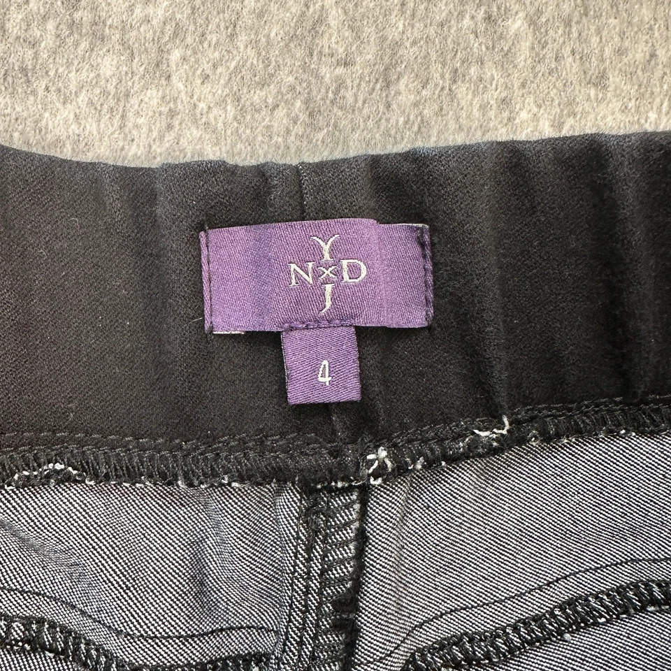 NYDJ Denim Leggings Women's Size 4 Black #M38H75DT Mid Rise Cotton Blend Work - Image 2 of 4