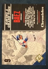 2017 Panini Chronicles - Javier Báez #89 Gold /999