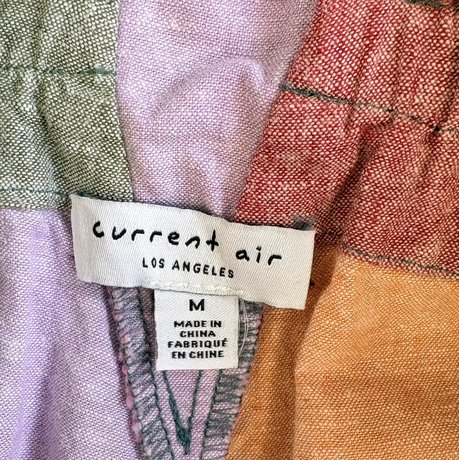 New Current Air MultiColor Pastel Patchwork Paper… - image 5