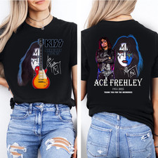Ace Frehley Tribute Shirt 74 Years 1951  2025 Thank You for the Memories T-Shirt
