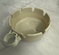 Vintage Clip On Ges-line Ashtray Melamine Made In The USA Beige
