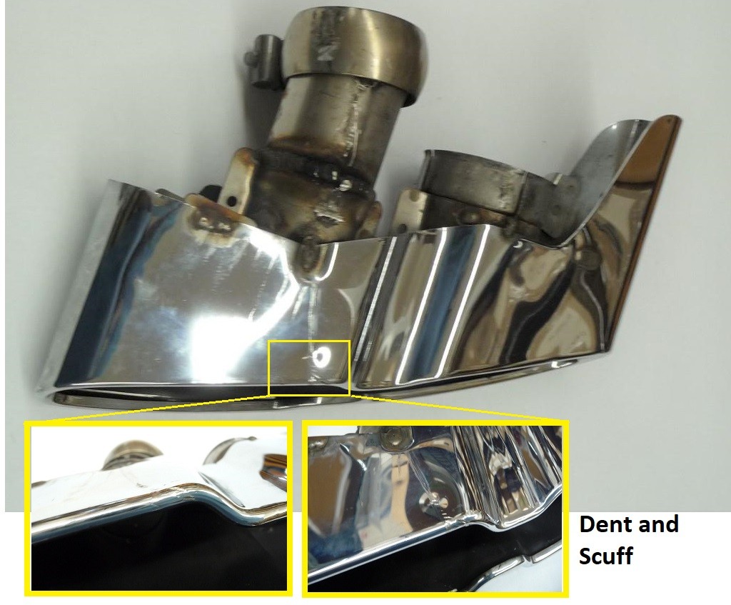 Bentley Bentayga 2016-2020 Left Exhaust tailpipe Chrome P/N 36A253681A
