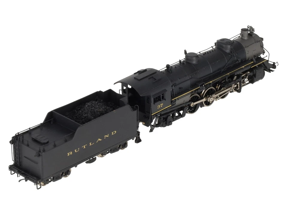 Key Imports 37 HO Scale BRASS 2-8-2 Rutland Mikado Steam Loco. & Tender EX/Box - Image 4 of 4