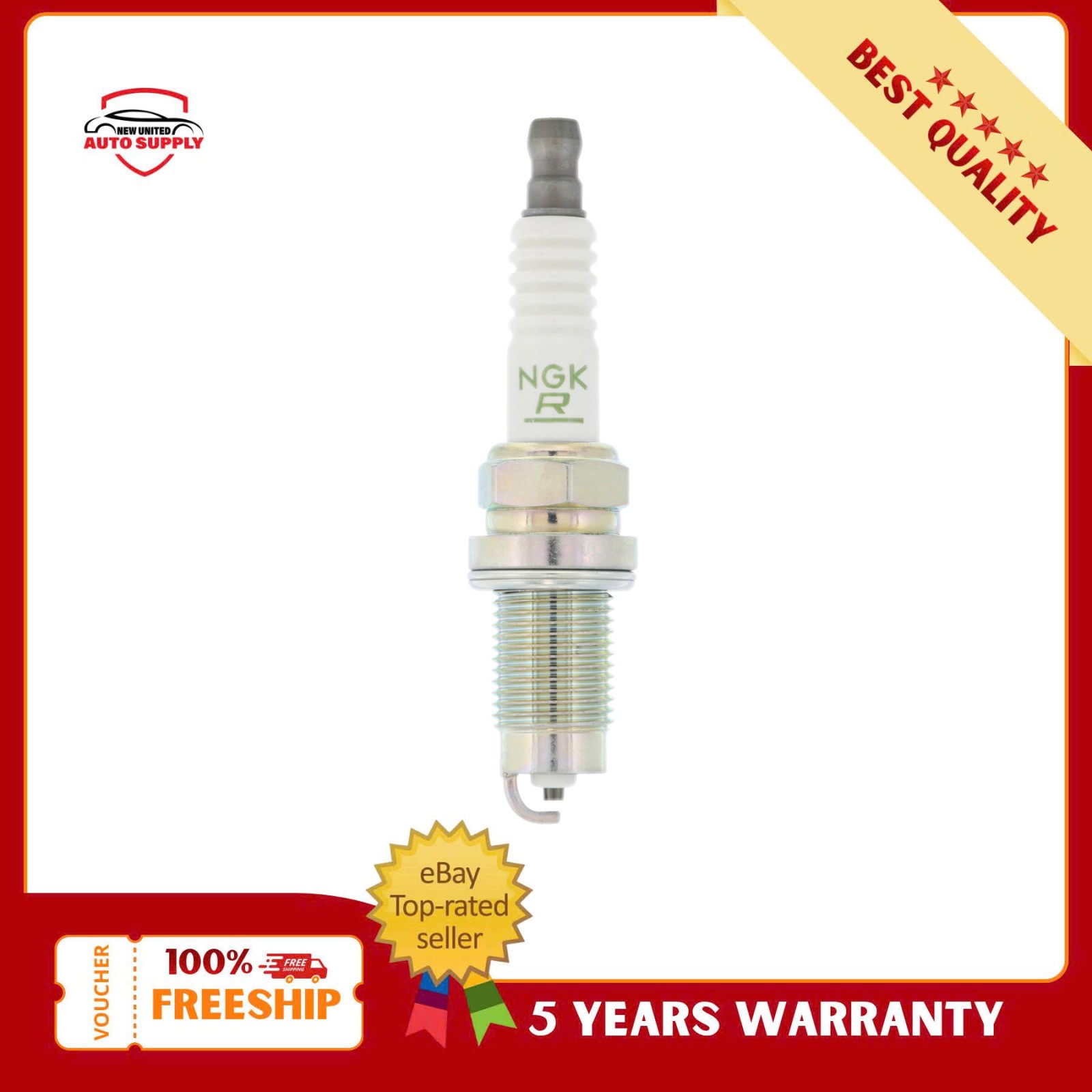 4PCS NGK ZFR5E-11 V-Power Spark Plug 0.044 for Nissan Axxess Stanza Pickup D21