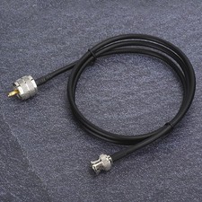 1M UHF Male PL259 To BNC Male Testing Cable Wire CoaxialCable Adapter Access Kit