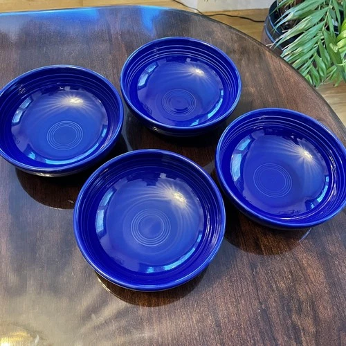 Homer Laughlin FIESTA ware set of 4 Twilight med. BISTRO BOWLS 38 oz 7.5 in. EUC