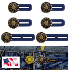 6PCS Jeans Button Extender Adjustable Waist Extender for Men Women Pants 