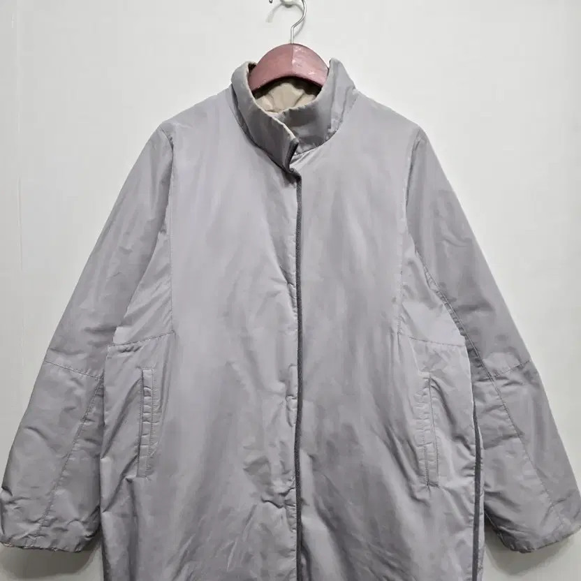 Reversible Down Long Padding Jacket for Women, Si… - image 1