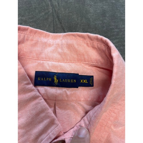 Ralph Lauren Oxford Shirt Mens XXL Pink Long Sleeve Button Down Cotton - Picture 4 of 5