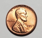 1957 P LINCOLN WHEAT PENNY UNC #C10615