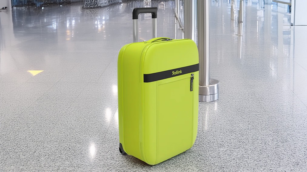 Rollink Flex Aura 21" Hardside Collapsible Carry-On Luggage (Limeade)