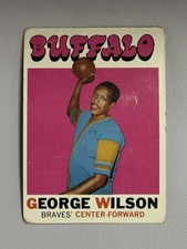 George Wilson 1971-72 Topps Buffalo Braves #26 AS IS O384