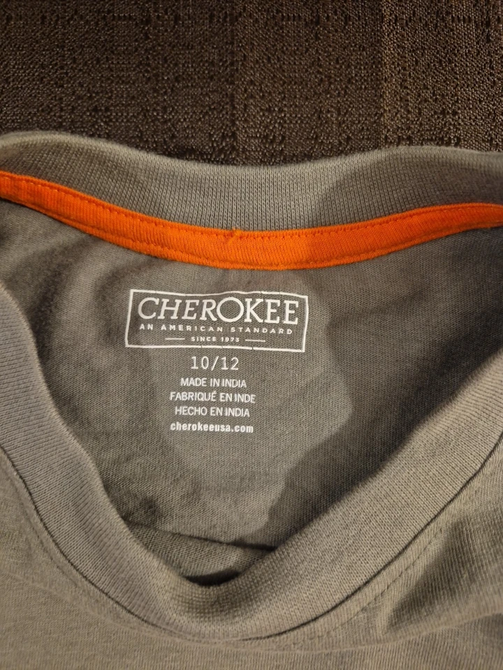 Cherokee Niños Pullover Sudadera Árboles Verde Naranja 10/12 Foto 4 de 4