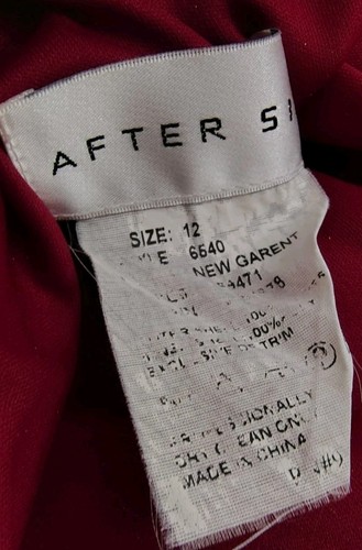 Brand New After Six Red Size 12 100% Polyester Formal Wedding Dress - Picture 5 of 5