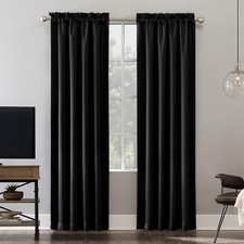 Oslo TheaterGrade Extreme Total Blackout Curtain, 132.1 x 160 cm, Black