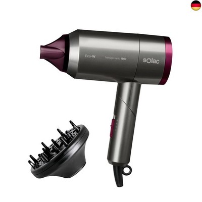 Solac Hair & Go Ionic 180, faltbar, ultraleicht, 2000 W,