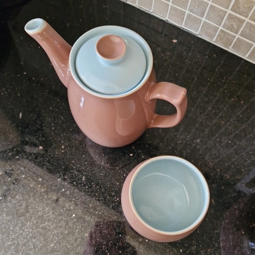 Vintage Denby Langley Lucerne Coffee Pot and sugar bowl in mint condition - Picture 3 of 6