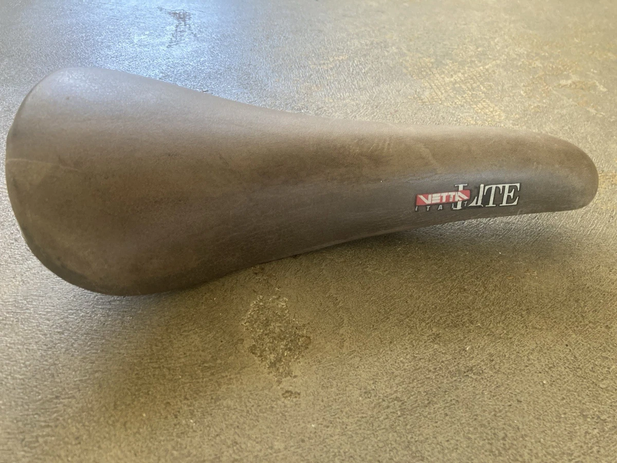 Selle Cuir Vetta TT TriShock Vintage - Pour Vélo Route, VTT - Cuir Noir - Occasion