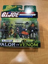 G.I. Joe Valor Vs Venom General Abernathy and Cobra Overkill MOC