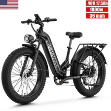 1800W 26" FAT TIRE ELECTRIC BIKE 48V 17.5AH 36MPH ADULT MOUNTAIN E-BIKE NEW