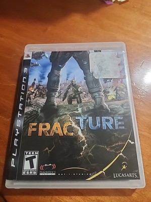 FRACTURE SONY PLAYSTATION 3 GAME PS3 DISC CASE MANUAL ''TESTED AND WORKING''