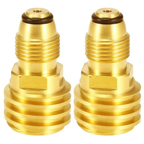 2 Pack of Propane Tank Adapter Fitting,Converts POL LP Tank Service Valve to ...