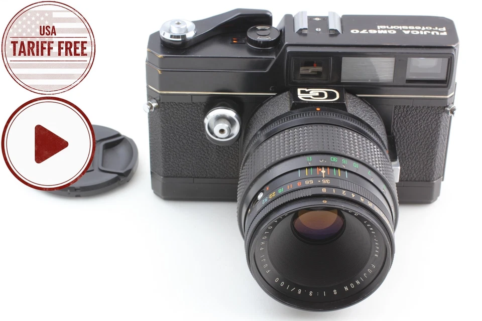 Nuevos sellos [Exc+5] Lente Fujifilm Fujica GM670 Pro + Fujinon 100 mm f3,5 de JAPÓN Foto 3 de 4