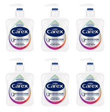 Carex 2 Hour Protection Antibacterial Moisture Hand Wash,Pack of 6x250ml,Boosted 4.66 per litre