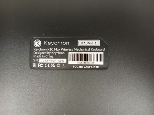 Keychron K10 Max Full Wireless Mechanical Keyboard, Linear Switches - NO BOX - Picture 4 of 4