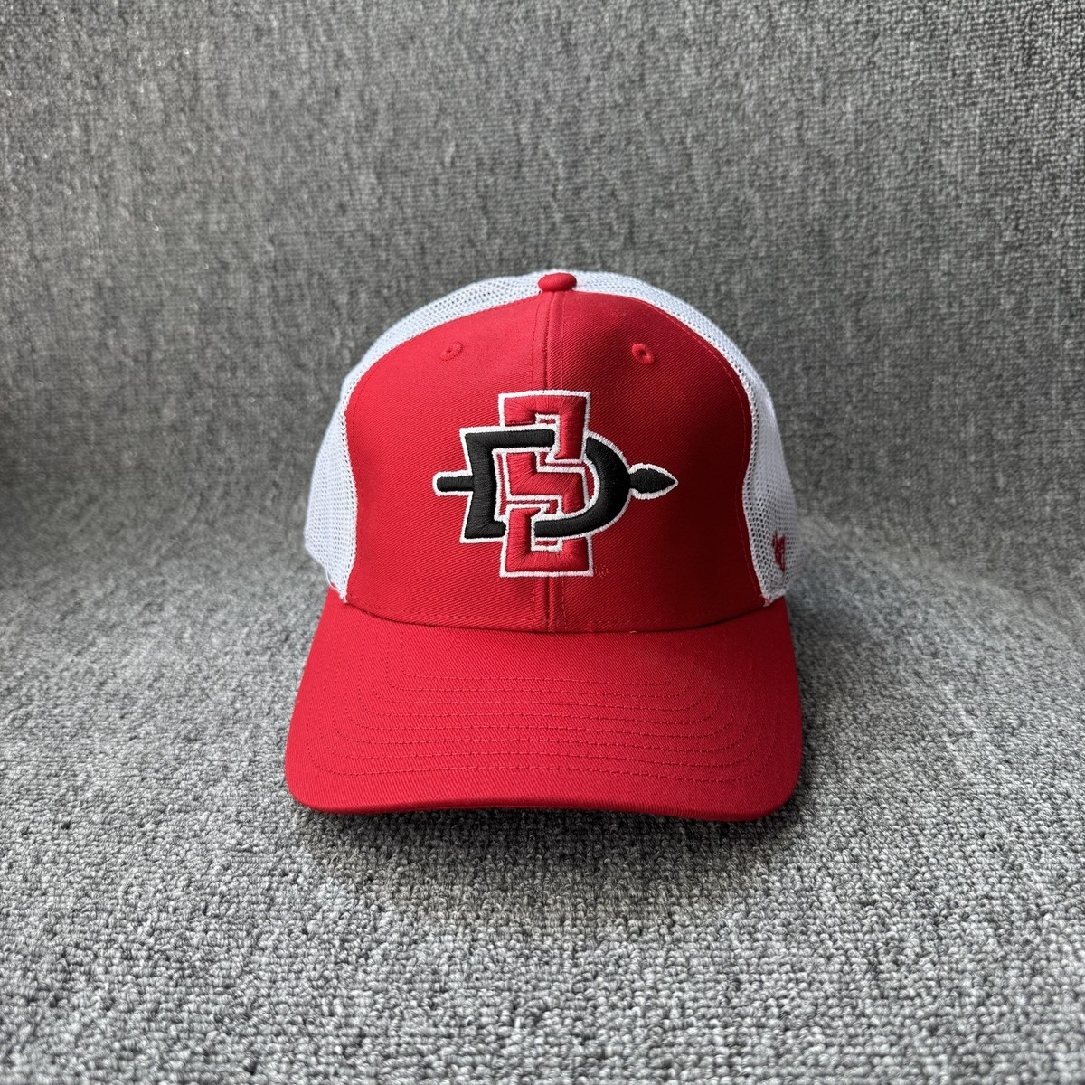 '47 Brand San Diego State Aztecs Trucker Snapback Red White One Size Hat