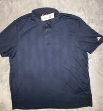 New ADIDAS GOLF 70 Ultimate 365 Texture Polo Shirt Collegiate Navy size 2XL UPF