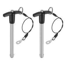 2Pcs T Handle Lock Pins, 9.5mm x 90mm Stainless Steel Button Quick Release Pin