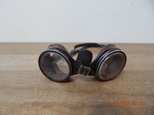 Vintage Goggles Motorcycle Welding Glasses Steampunk Bakelite leather