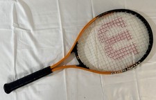 Wilson Titanium Soft Shock 3 Tennis Racket 4 3/8 Black and Orange 50-60 Lbs
