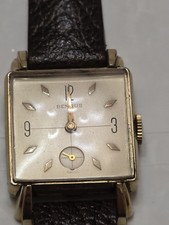 Vintage Benrus MD411 Art Deco Men's Mechanical Watch Pre Owned Non Working A2