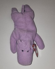 TY Teenie Beanie Baby Happy the Hippo Lavender 1995