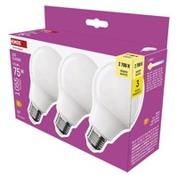 Emos Led Lampe A60 3Er Pack 9.5W E27 1055Lm Warmweiß 2700K 30000H Cri 80