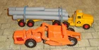 MATCHBOX LESNEY  - K-10 PIPE TRUCK & KING SIZE MOTOR SCRAPER  - UNBOXED