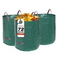 Reusable Yard Waste Bags, 72 Gallon Lawn And Leaf Bags 3 Pack, Heavy Duty Gar...