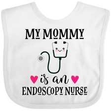 Inktastic Endoscopy Nurse Mommy Baby Bib Mom Girls Nursing Clothing Infant